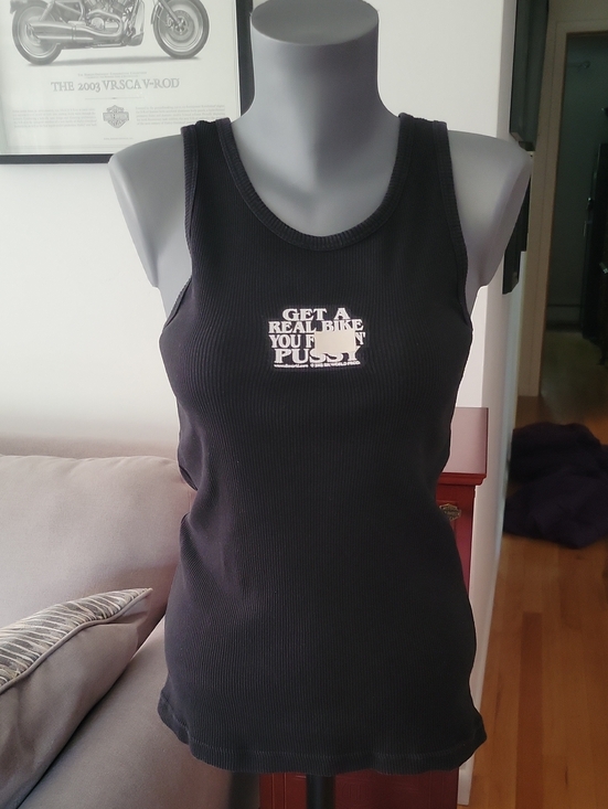 Murina Tops - Murina Tank Top Large Black Vintage